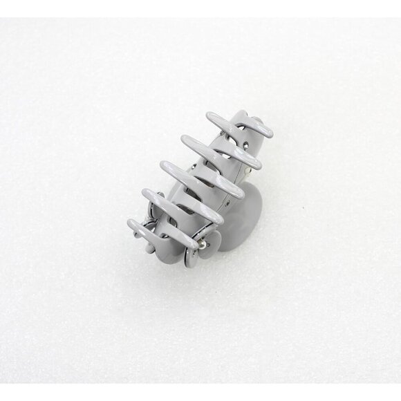 Art Deco Hair Claw Clips Crystal Pearl Cellulose Acetate Gray for Women main image 7